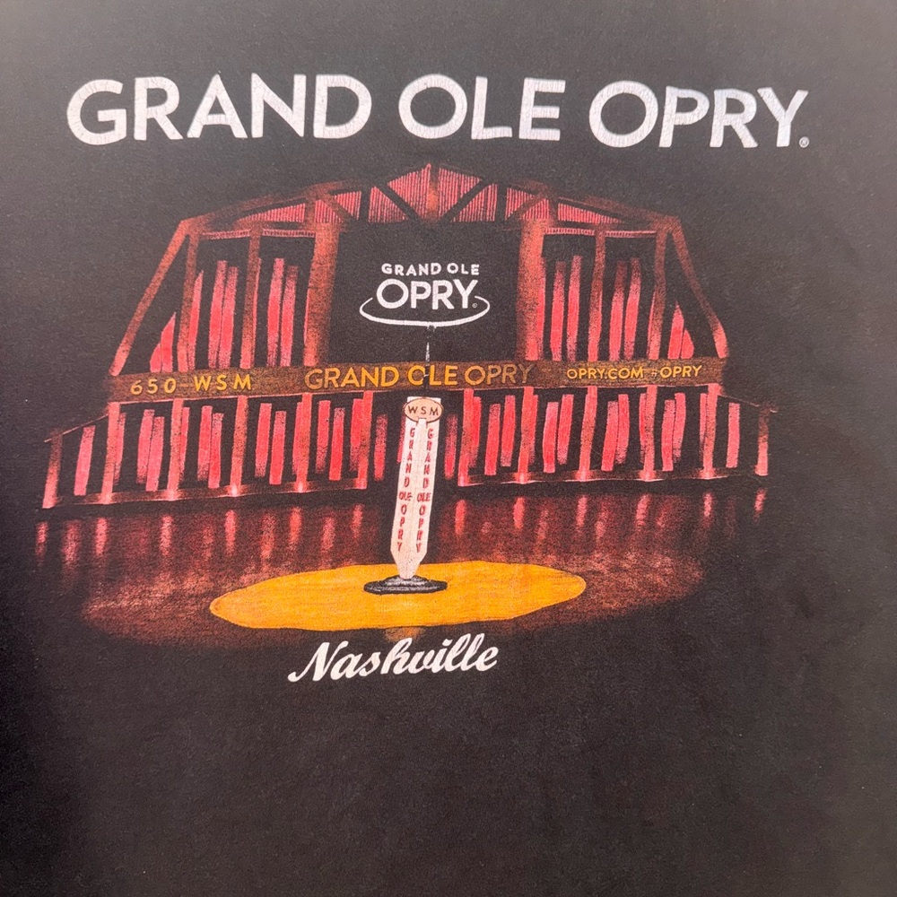 Grand Ole Opry black tshirt 3xl with names listed on back